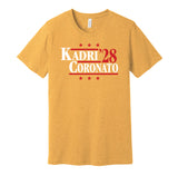 nazem kadri coronato for president 2028 calgary flames fan election parody gold shirt