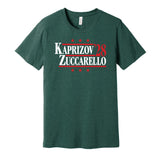 kaprizov zuccaello '28 for president 2028 minnesota wild fan election parody green shirt