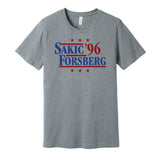 Sakic & Forsberg '96 - Colorado Hockey Legends Political Campaign Parody T-Shirt - Hyper Than Hype Shirts