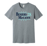 matty beniers jared mccann for president 2028 seattle kraken fan election parody grey shirt