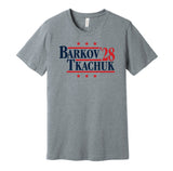 barkov tkachuk for president '28 2028 florida panthers fan election parody grey shirt