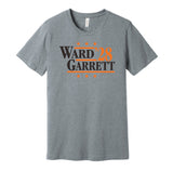 Ward & Garrett '28 - Cleveland Football Legends Political Campaign Parody T-Shirt - Hyper Than Hype Shirts