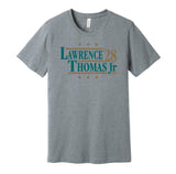 trevor lawrence brian thomas jr for president 2028 jacksonville jaguars fan election parody grey shirt