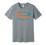 jalen ramsey de'von achane for president 2028 miami dolphins fan election parody grey shirt