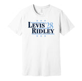 will levis calvin ridley for president 2028 tennessee titans fan election parody white shirt