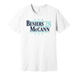 matty beniers jared mccann for president 2028 seattle kraken fan election parody white shirt