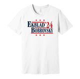 aaron ekblad sergei bobrovsky for president 2024 florida panthers stanley cup champions fan white shirt