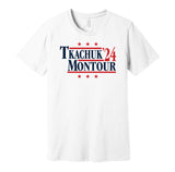 tkachuk and montour for president 2024 florida panthers parody election white shirt