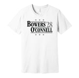 brock bowers aoc aidan oconnell 28 for president 2028 las vegas raiders fan parody white shirt