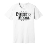 quinton byfield trevor moore for president 2028 los angeles kings fan election parody white shirt