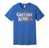 gretzky kurri 86 1986 president parody edmonton oilers blue shirt