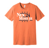 bo nix marvin mims jr for president 2024 denver broncos fan throwback orange shirt