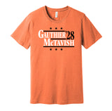 gauthier mctavish for president 2028 anaheim ducks fan election parody orange shirt