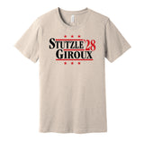 stutzle giroux '28 for president 2028 ottawa senators fan election parody tan shirt