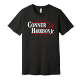 james conner marvin harrison jr for president arizona cardinals fan throwback black shirt