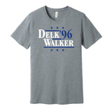 kentucky wildcats grey shirt for 1996 championship team featuring tony delk and antoine walker