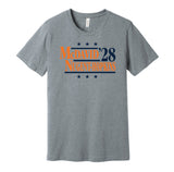 mcdavid nugent-hopkins for president 2028 edmonton oilers fan election parody grey shirt