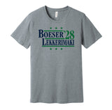 brock boeser lekkerimaki for president 2028 vancouver canucks fan election parody grey shirt