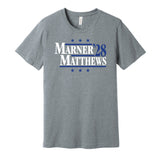 mitch marner auston matthews for president 2028 toronto maple leafs fan election parody grey shirt