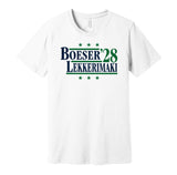 brock boeser lekkerimaki for president 2028 vancouver canucks fan election parody white shirt