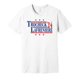 trocheck alexis lafreniere for president 2024 new york rangers white shirt