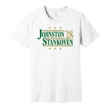 johnston stankoven '28 for president 2028 dallas stars fan election parody white shirt