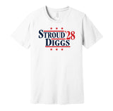 cj stroud stefon diggs for president 2028 houston texans fan election parody white shirt