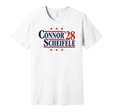 kyle connor scheifele for president 2028 winnipeg jets fan election parody white shirt