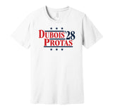 dubois protas for president 2028 washington capitals fan election parody white shirt