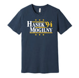 dominic hasek alexander mogilny 1994 buffalo sabres navy shirt