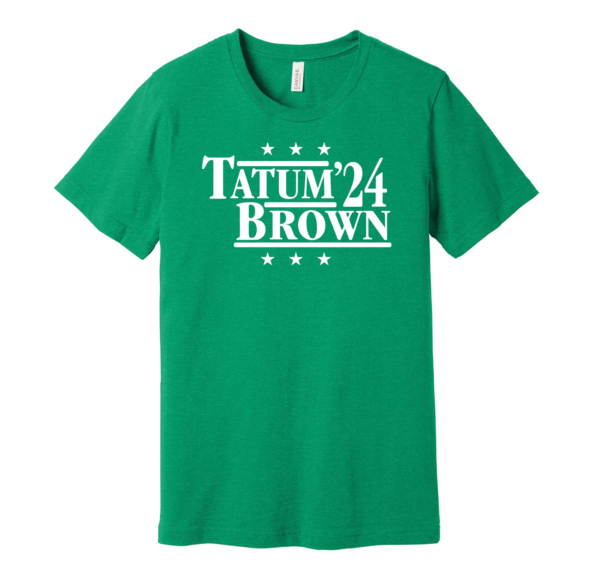 Tatum & Brown '24 - Boston Basketball Political Campaign Parody T-Shirt - Hyper Than Hype Shirts Xs / Green Shirt
