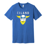 team iceland d2 mighty ducks retro throwback blue shirt