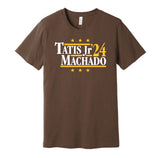 tatis jr manny machado 2024 san diego padres brown shirt