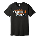 clarke parent 1974 flyers retro throwback black tshirt