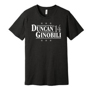 duncan ginobili 2014 spurs retro throwback black tshirt