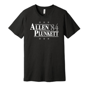 allen plunkett 1984 raiders retro throwback black tshirt