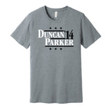 duncan parker 2014 spurs retro throwback grey tshirt