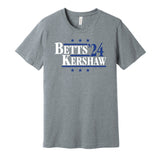 mookie betts clayton kershaw 2024 dodgers grey shirt