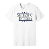 staubach dorsett cowboys campaign retro fan white shirt