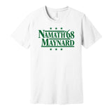 namath maynard jets retro throwback white shirt