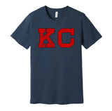 kansas city monarchs KCMO negro league baseball navy shirt