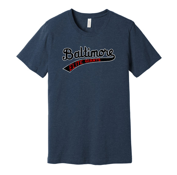 baltimore elite giants negro league baseball navy shirt