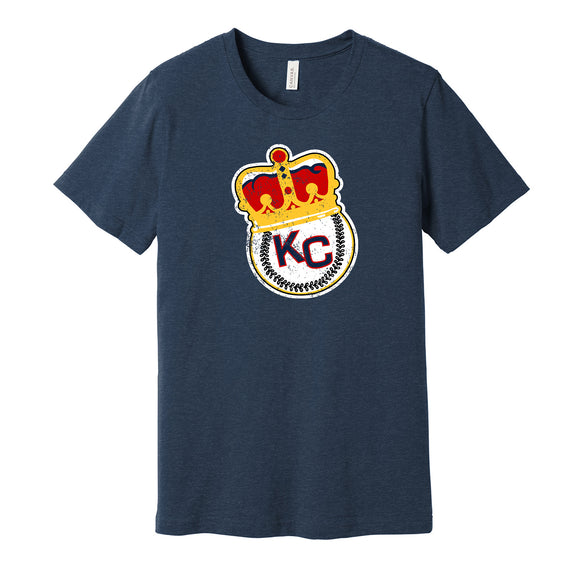 kansas city monarchs KCMO negro league baseball blue shirt