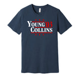 cy young collins boston sox retro throwback navy shirt