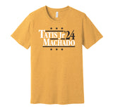 tatis jr manny machado 2024 san diego padres gold shirt