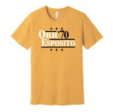 orr esposito bruins retro throwback gold shirt