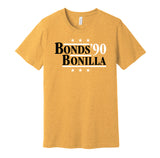 bonds bonilla pirates retro throwback gold shirt