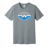 san antonio wings football wfl retro throwback grey shirt