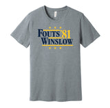 fouts winslow 1981 80s LA chargers retro throwback grey tshirt