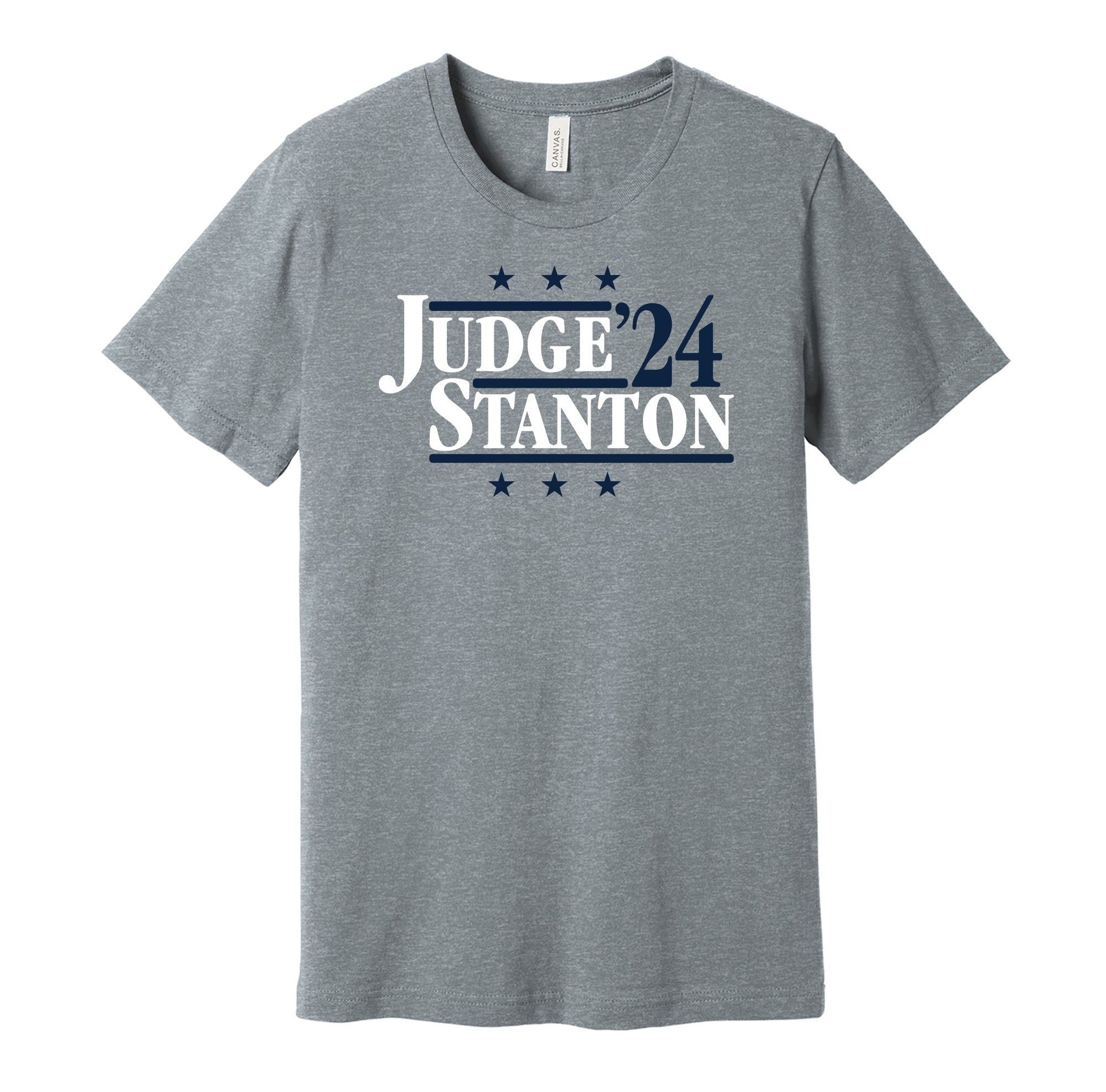 Judge & Stanton '24 - New York Baseball Political Campaign Parody T-Shirt - Hyper Than Hype Shirts XS / Black Shirt